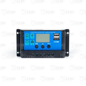 CONTROLADOR DE CARGA SOLAR 12-24V AUT COM USB ZEBU